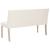 Bancă, crem, 139,5 cm, piele ecologică GartenMobel Dekor