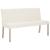 Bancă, crem, 139,5 cm, piele ecologică GartenMobel Dekor