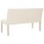 Bancă, crem, 139,5 cm, poliester GartenMobel Dekor