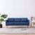 Canapea cu 3 locuri, albastru, material textil GartenMobel Dekor