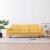 Canapea cu 3 locuri, galben, material textil GartenMobel Dekor