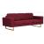 Canapea cu 3 locuri, bordo, material textil GartenMobel Dekor