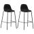 Scaune de bar, 2 buc., negru, material textil GartenMobel Dekor