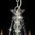 Candelabru cu mărgele, alb, 8 becuri E14 GartenMobel Dekor