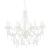 Candelabru cu mărgele, alb, 8 becuri E14 GartenMobel Dekor