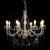 Candelabru cu mărgele, alb, 8 becuri E14 GartenMobel Dekor