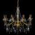 Candelabru cu mărgele, auriu, 8 becuri E14 GartenMobel Dekor