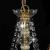 Candelabru cu mărgele, auriu, 8 becuri E14 GartenMobel Dekor