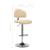 Scaun de bar, crem, piele ecologică GartenMobel Dekor