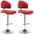 Scaune de bar, 2 buc., roșu vin, piele ecologică GartenMobel Dekor