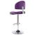 Scaune de bar, 2 buc., violet, piele ecologică GartenMobel Dekor