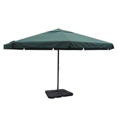 Umbrelă de soare de grădină din aluminiu, bază portabilă, verde GartenMobel Dekor