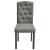 Scaune de sufragerie, 6 buc., gri închis, material textil GartenMobel Dekor