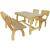 Set mobilier de exterior, 4 piese, lemn de pin tratat GartenMobel Dekor
