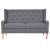 Set cu canapea, 2 piese, material textil, gri GartenMobel Dekor
