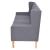 Set canapea, 3 piese, textil, Gri GartenMobel Dekor