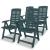 Scaune grădină rabatabile, 4 buc., verde, plastic GartenMobel Dekor