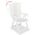 Set mobilier bistro, 3 piese, alb, plastic GartenMobel Dekor