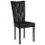Scaune de sufragerie, 6 buc, negru, catifea GartenMobel Dekor