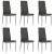 Scaune de sufragerie, 6 buc., gri, piele ecologică GartenMobel Dekor