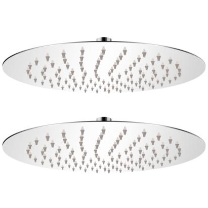 Cap de duș tip ploaie, 2 buc., Ø 25 cm, oțel inoxidabil GartenMobel Dekor
