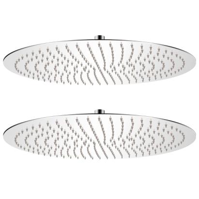 Cap de duș tip ploaie, 2 buc., Ø 50 cm, oțel inoxidabil GartenMobel Dekor
