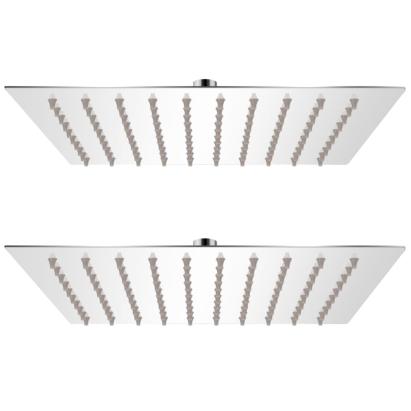 Cap de duș tip ploaie, 2 buc., 20 x 20 cm, oțel inoxidabil GartenMobel Dekor