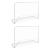 Porți de fotbal cu plase 2 buc. alb 182x61x122 cm oțel GartenMobel Dekor