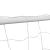 Porți de fotbal cu plase 2 buc. alb 182x61x122 cm oțel GartenMobel Dekor