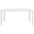 Set mobilier de exterior, 7 piese, alb, plastic, aspect ratan GartenMobel Dekor
