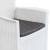 Set mobilier de exterior, 7 piese, alb, plastic, aspect ratan GartenMobel Dekor