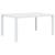 Set mobilier de exterior, 7 piese, alb, plastic, aspect ratan GartenMobel Dekor