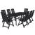 Set mobilier de exterior, 9 piese, antracit, plastic GartenMobel Dekor