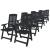 Set mobilier de exterior, 9 piese, antracit, plastic GartenMobel Dekor