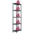 Rafturi de depozitare 5 buc. negru 60x30x180 cm plastic 125 kg GartenMobel Dekor