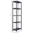 Rafturi de depozitare 5 buc. negru 60x30x180 cm plastic 125 kg GartenMobel Dekor
