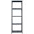 Rafturi de depozitare 5 buc. negru 60x30x180 cm plastic 125 kg GartenMobel Dekor