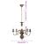 Candelabru antichizat, negru, 5 becuri E14 GartenMobel Dekor