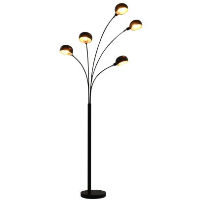 Lampă de podea, negru și auriu, 200 cm, 5 x E14 GartenMobel Dekor