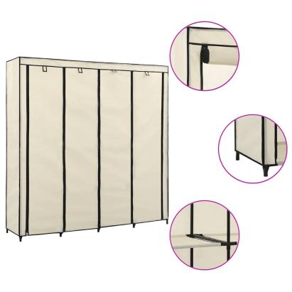 Șifonier cu 4 compartimente, crem, 175 x 45 x 170 cm GartenMobel Dekor