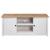 Comodă TV, alb, 120x40x50 cm, lemn masiv de pin, gama Panama GartenMobel Dekor