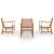 Set mobilier de grădină cu perne, 5 piese, lemn masiv acacia GartenMobel Dekor