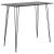 Set mobilier de bar, 3 piese, negru GartenMobel Dekor