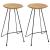 Set mobilier de bar, 3 piese, alb GartenMobel Dekor
