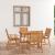 Set mobilier de masă pentru grădină, 5 piese, lemn masiv acacia GartenMobel Dekor