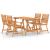 Set mobilier de grădină, 5 piese, lemn masiv de acacia GartenMobel Dekor