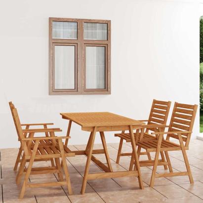 Set mobilier de grădină, 5 piese, lemn masiv de acacia GartenMobel Dekor