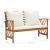 Set mobilier grădină cu perne, 3 piese, lemn masiv de acacia GartenMobel Dekor