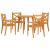 Set mobilier de grădină, 5 piese, lemn masiv de acacia GartenMobel Dekor