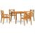 Set mobilier de grădină, 5 piese, lemn masiv de acacia GartenMobel Dekor